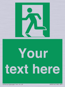 Custom Emergency Exit Left Sign